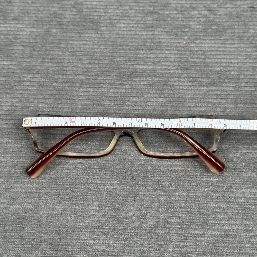 Alain Mikli A0514 15 Burgundy Marbled Rectangular y2k Eyeglasses Frames France